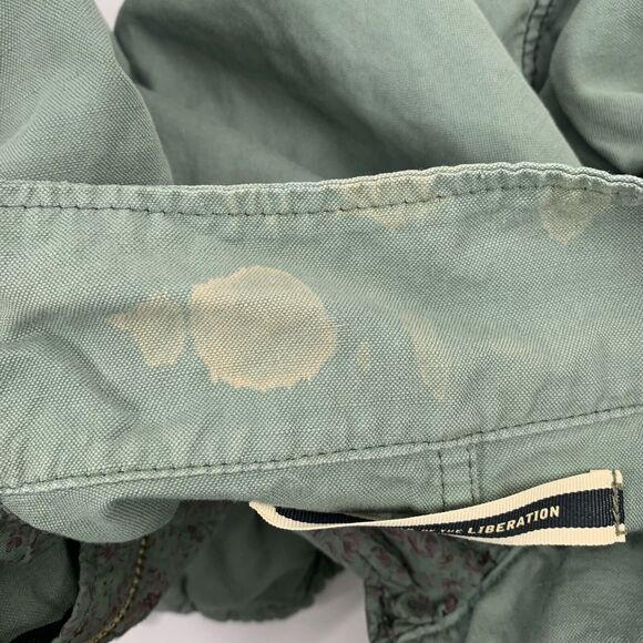 Anthro Daughters Of The Liberation Size 8 Military Utility Jacket Army Green - Picture 6 of 10